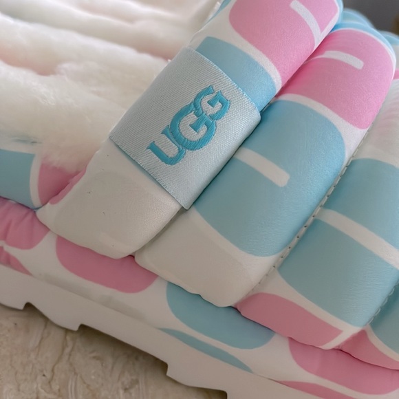 NWT UGG Pink/Blue Slide. - Picture 4 of 8